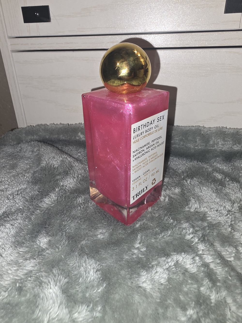 TRULY Birthday Sex Luxury Body Oil - Shimmering Pink NWNB